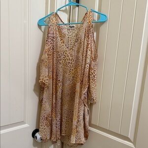 Show Me Your MuMu Leopard Print Top - Brown and Cream